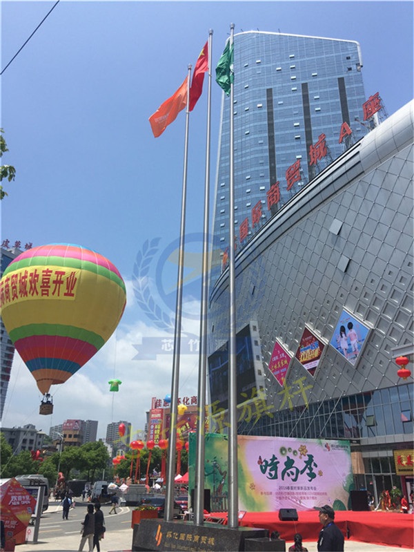 锥型旗杆怀化国际商贸城